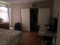 The bedroom boasts hardwood floors and a closet at , Las Vegas, NV 89115
