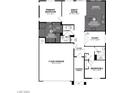 Detailed floor plan showcasing the layout of a two-bedroom home with a study and open living spaces at 532 Hamilton Dr # Lot 29, Mesquite, NV 89027