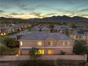 Expansive home with a well-maintained tile roof and mountain views at 11178 Corsica Mist Ave, Las Vegas, NV 89135