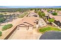 Aerial view of a single-story home with desert landscaping on a cul-de-sac at 1204 Golf Club, Laughlin, NV 89029