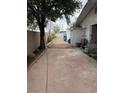 Property featuring a spacious side yard with ample room for storage or customization at 4834 E Van Buren Ave, Las Vegas, NV 89110