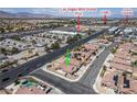Aerial view of a residential area with convenient access to shopping and entertainment at 1301 Nugget Creek Dr, Las Vegas, NV 89108