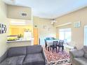 Bright, open living space connecting to a functional kitchen at 350 S Durango Dr # 220, Las Vegas, NV 89145