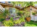 Cozy front patio area, perfect for relaxing, surrounded by gorgeous desert landscaping at 4017 Kristina Lynn Ave, North Las Vegas, NV 89081