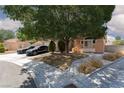 A well-maintained home with a mature tree, manicured front yard, and a concrete driveway at 2631 Bed Knoll Ct, North Las Vegas, NV 89031