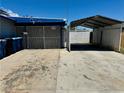 Gated carport showing the concrete driveway and shaded parking at 4682 Tamalpias Ave, Las Vegas, NV 89120