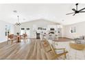 Spacious kitchen flows into the dining area with a view of the living room at 811 Spyglass Ln, Las Vegas, NV 89107