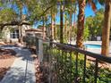 A beautiful, shady common area walking path near pool at 9000 Las Vegas Blvd # 2061, Las Vegas, NV 89123