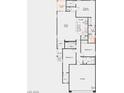 Detailed floor plan showcasing the layout of the home, including bedrooms, bathrooms, kitchen, and living spaces at 5941 Violet Crown St, North Las Vegas, NV 89081