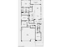 Detailed floor plan showcasing four bedrooms, a three-car garage, and an open-concept living space at 244 Paraggi Bay Dr, Henderson, NV 89011