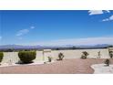 Backyard featuring rock ground cover, bushes, and a block wall at 2904 Bow Bridge Dr, Las Vegas, NV 89134