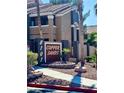 Attractive condo exterior at Copper Sands community with desert landscaping and visible address at 8101 W Flamingo Rd # 2078, Las Vegas, NV 89147