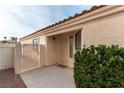 Home's front entrance has a security door and is sheltered from the elements at 368 Legacy Dr, Henderson, NV 89014