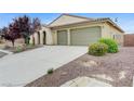 Inviting single-level home with a two-car garage and low-maintenance landscaping at 4910 Cielo Ct, Pahrump, NV 89061