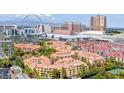 The Meridian condos, surrounded by mature landscaping, are situated near the Las Vegas Strip at 270 E Flamingo Rd # 214, Las Vegas, NV 89169