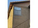 Close-up of building 6 showing unit numbers 2035-2038 and 1035-1038 at 2750 S Durango Dr # 1038, Las Vegas, NV 89117