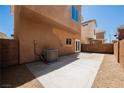 Private backyard features neutral gravel, and a large concrete patio perfect for entertaining at 5439 Bradford Pear Dr, Las Vegas, NV 89122