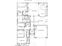 Detailed floor plan showcasing the layout of the home with bedrooms, bathrooms, and living spaces at 6134 Burleson Ranch Rd, Las Vegas, NV 89131