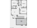 Second floor plan featuring 3 bedrooms, 2 baths, a loft, and a game room over the garage at 84 Via Franello, Henderson, NV 89011