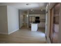 The modern kitchen has a center island, stainless steel appliances, plenty of natural light and a sliding patio door at , Las Vegas, NV 89128