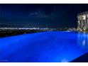 Tranquil infinity pool offering panoramic city views, perfect for relaxation and entertainment at 621 Majestic Rim Dr, Henderson, NV 89012