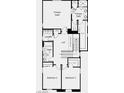 Second-floor floor plan featuring a primary suite, loft, laundry, two bedrooms, and bathrooms at 77 Tardando St, Henderson, NV 89015