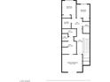 Detailed second floor floorplan showcasing the layout of the bedrooms, bathrooms, and closet at 985 Via Lombardi Ave, Henderson, NV 89011