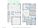 Detailed floor plan showcasing the layout of the home's two floors, including living spaces, bedrooms, and amenities at 5631 Hill Cliff Ct, North Las Vegas, NV 89031
