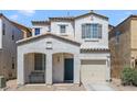 Charming two-story home with attached garage and covered front porch at 1316 Oak Village Ave, Las Vegas, NV 89183