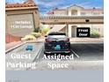 Assigned parking space with one car garage included, plus guest parking available at 1881 W Alexander Rd # 1128, North Las Vegas, NV 89032