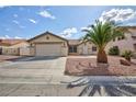 Single-story home featuring a well-maintained lawn and a desert-friendly landscaped front yard at 1117 Azure Heights Pl, Las Vegas, NV 89110