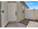 Welcoming front door featuring a secure security door and a modern design at 4375 Pittsfield St, Las Vegas, NV 89115