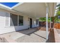 Inviting front porch with a covered patio, perfect for outdoor seating and relaxation at 208 W Alma St, Overton, NV 89040
