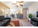 Spacious open floor plan with seamless flow between living, dining, and kitchen areas at 5710 E Tropicana Ave # 2122, Las Vegas, NV 89122