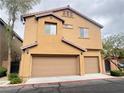 Two-car garage with a clean facade, blending seamlessly with the home's exterior at 11083 Ketchikan St, Las Vegas, NV 89179