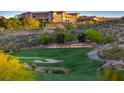 Beautiful view of the Sun City Anthem golf course with green fairways and manicured landscaping at 2056 Oliver Springs St, Henderson, NV 89052