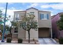 Attractive two-story home with a covered two car garage and inviting curb appeal at 9148 Alluring Ave, Las Vegas, NV 89149