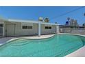 Backyard features an inviting private pool with built in steps at 6205 Parsifal Pl, Las Vegas, NV 89107