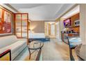 Relax in this cozy suite, featuring a comfortable sitting area, a kitchenette, and a luxurious king-sized bed at 125 E Harmon Ave # 2907, Las Vegas, NV 89109