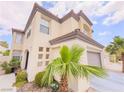 Low angle view of the exterior showcasing the building's facade and unique architectural details at 7840 Millhopper Ave, Las Vegas, NV 89128