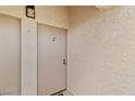 Close-up of front door entrance to unit number two at 3740 Desert Marina Dr # 2, Laughlin, NV 89029
