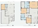 Detailed floor plan showcasing the layout of the first and second floors of the home at 10426 Mount Washington Ave, Las Vegas, NV 89166