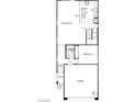 Detailed floor plan of the first floor, showing the kitchen, great room, and garage at 167 Silver Run Ln, Las Vegas, NV 89138