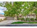 Charming single-story home exterior with mature trees and manicured landscaping at 4419 Via Bianca Ave, Las Vegas, NV 89141