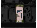 Aerial view of rooftops with solar panels and a small patio area at 9496 Wild Valley Ave, Las Vegas, NV 89148