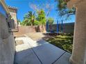 A cozy backyard with a trampoline, perfect for outdoor recreation at 10400 Beachwalk Pl, Las Vegas, NV 89144
