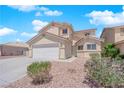 Beautiful home exterior with well-kept landscaping and a welcoming entrance creating a cozy and inviting atmosphere at 720 Picasso Picture Ct, North Las Vegas, NV 89081