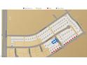 Community map illustrating lot locations, street names, and key amenities at 87 Serene Tempo Ave, Henderson, NV 89011