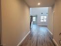 Welcoming home entryway featuring wood-look flooring that leads into the spacious living areas at 1027 Cambridge Park St, Las Vegas, NV 89148