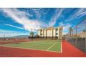 Exterior shot of a community tennis court with mountain views, great for recreation and exercise at 3550 Bay Sands Dr # 3051, Laughlin, NV 89029